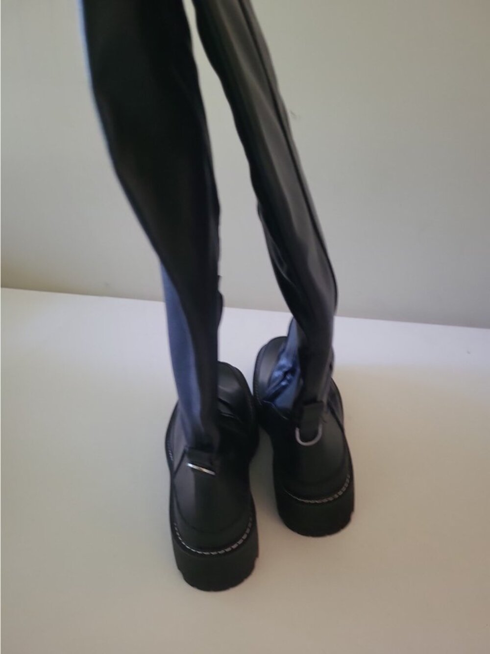 Sam Edelman Lerue Women's Tall Knee High Black Boots Size 10 - Picture 6 of 8